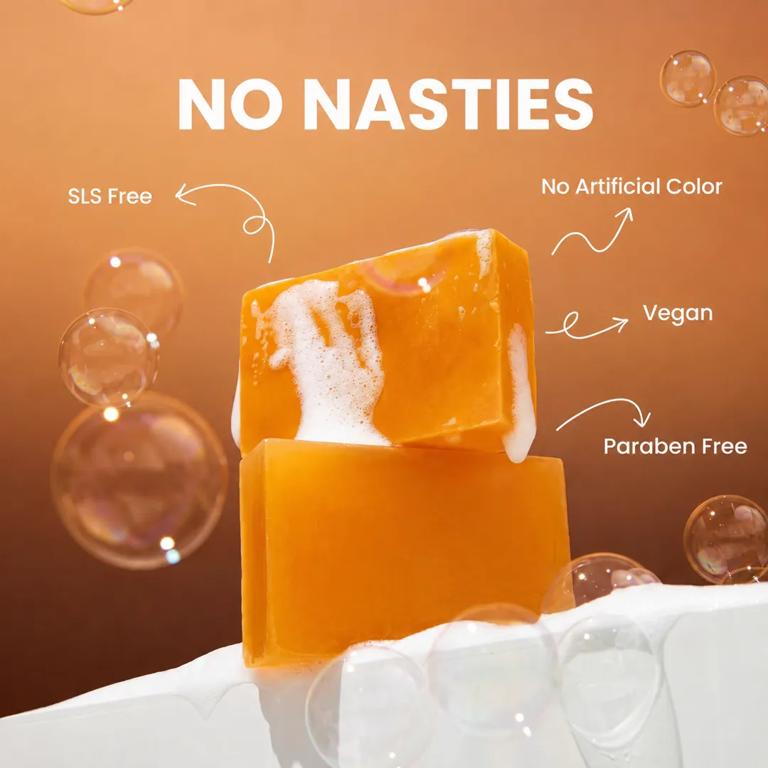 Beautyganics Kojic + Turmeric + Vitamin C Soap — no nasties callouts